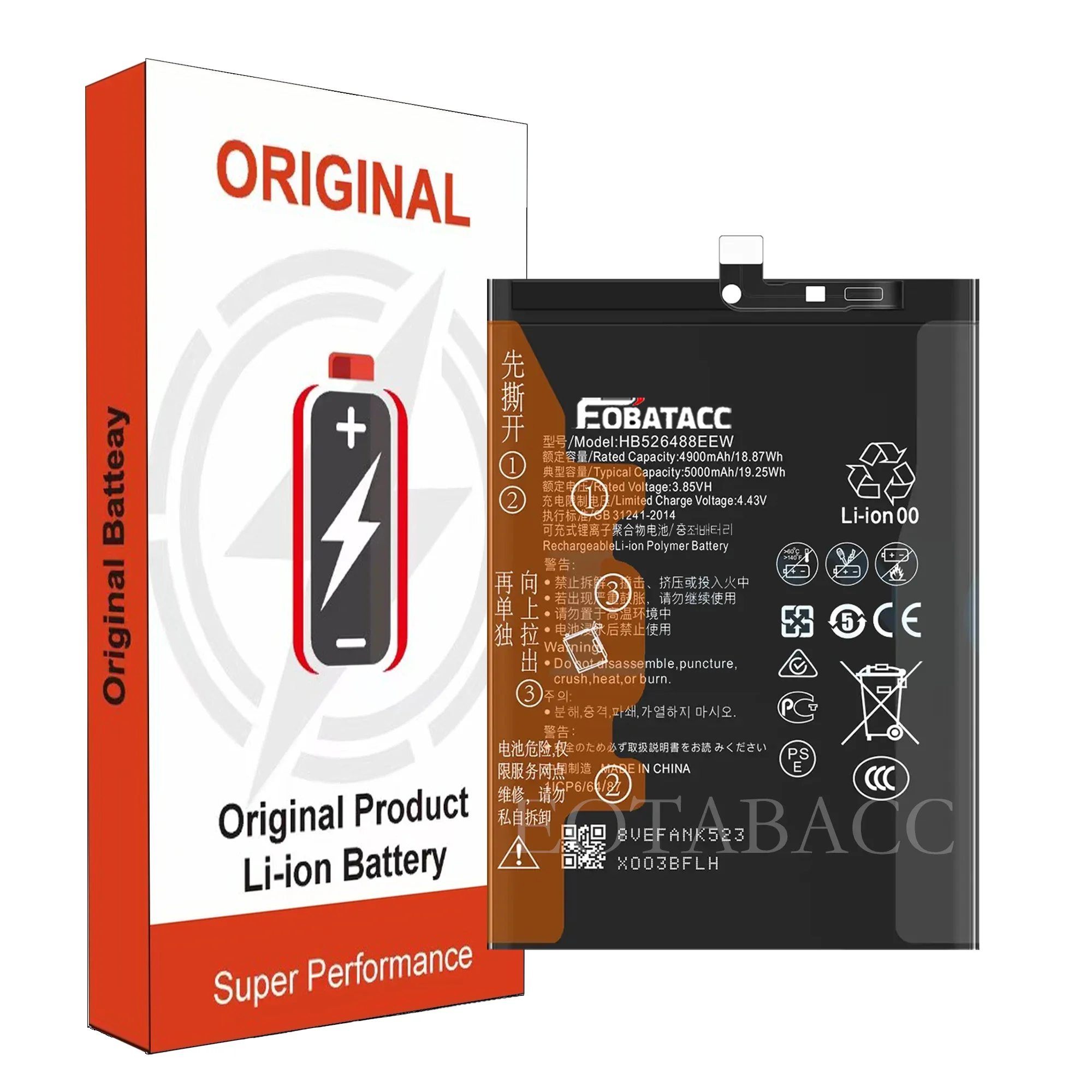 100% New Original Battery HB526488EEW For HUAWEI  P Smart 2021/Y7A/Honor 10X Lite  Battery + Free Tools
