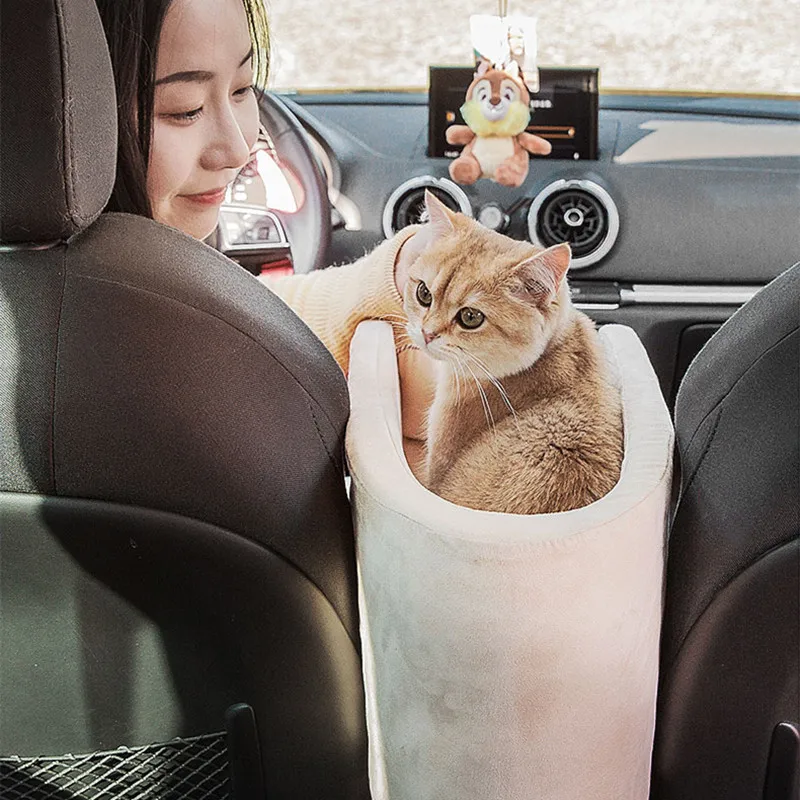 Cat Dog Bed Travel Central Control Car Safety Pet Portable Seat Transport Small Dog Chihuahua Teddy Carrier Protector