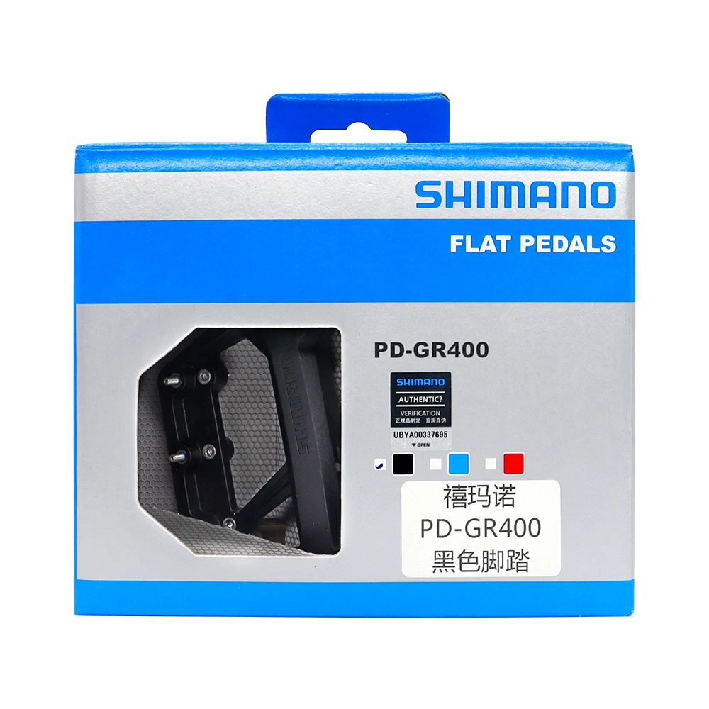 SHIMANO PD-GR400 Pedal Ultralight Stable Flat Pedal for Trail Mountain Road Casual Ride Resin GR400 Original Bicycle Parts