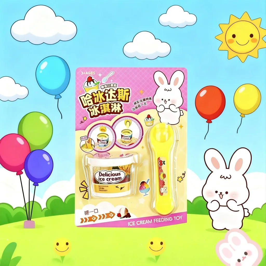 جديد محاكاة الآيس كريم تغذية لعبة لطيف الآيس كريم الأطفال اللعب منزل لعبة تفاعلية تغذية لعبة هدية الضغط تململ