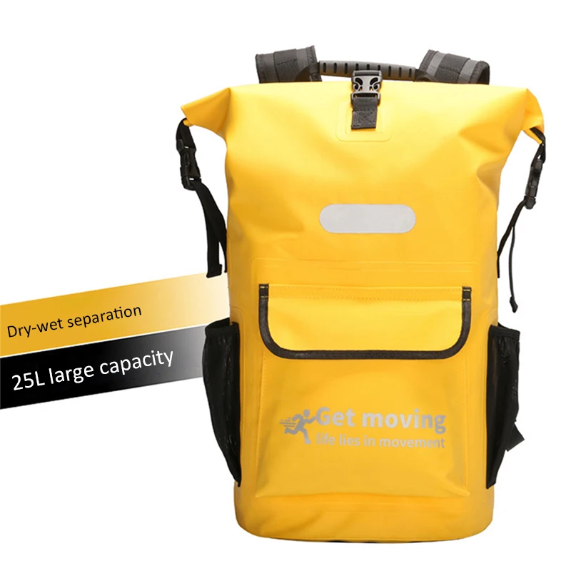 25L Outdoor Sport PVC Waterproof Storage Dry Bag For Canoe Kayak Rafting Swimming Travel Trekking Surfing Shoulder Backpack
