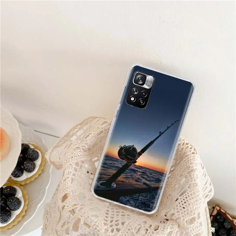 Recreational activities Carp Fishing Fish Phone Case For Xiaomi Redmi Note 11 12 Pro Plus 12S 11S 11T 11E 10S 10 9 9S 9T 4G 5G 8