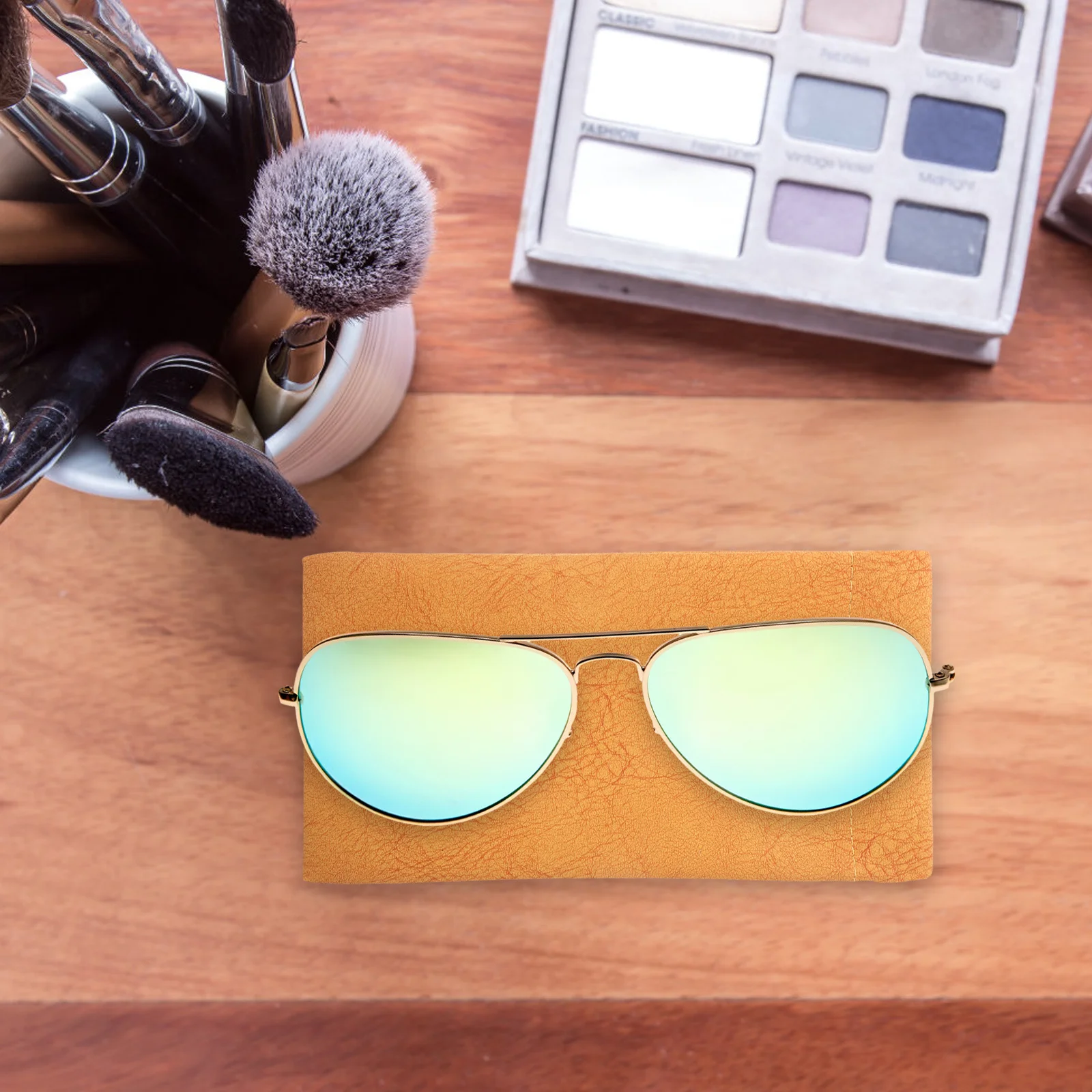 

4Pcs Eyeglasses Pouch Bag Premium Faux Strong Closure Glasses Sleeve for Reading Glasses Uv Protection Portable Carry