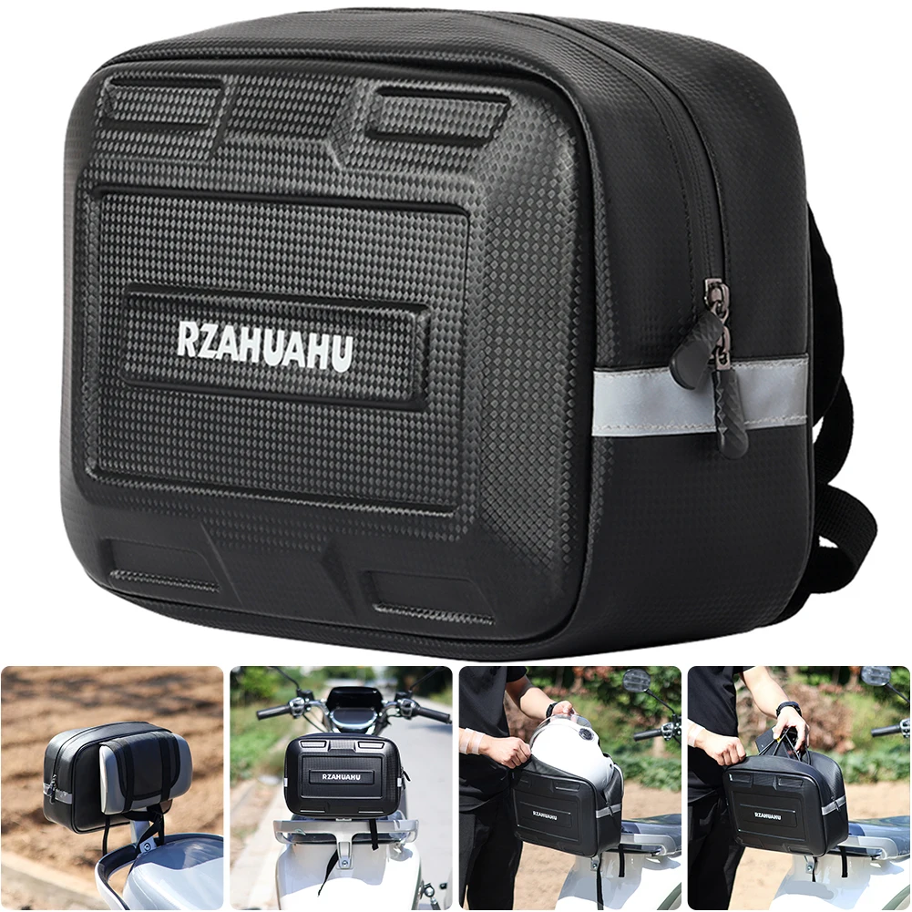 

7/9L E-Bike Rear Rack Bag Waterproof Electric Bicycle Cargo Panniers Reflective Large Capacity Cycling Accessories