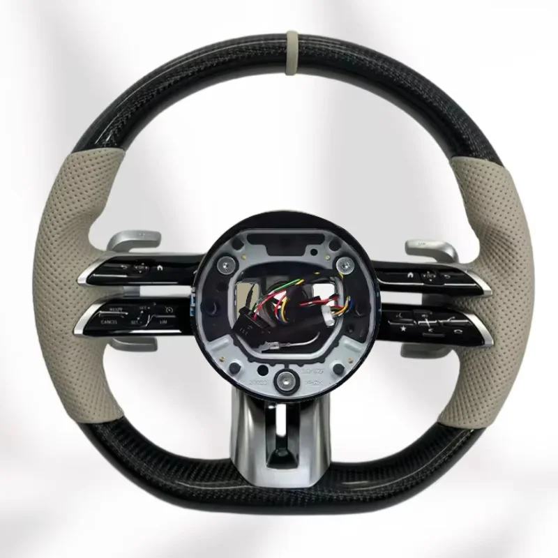Carbon Fiber Steering Wheel for Mercedes Benz C Class G Class E Class GLE GLC W205 204 213 W222 Steering Wheel Car Accessories