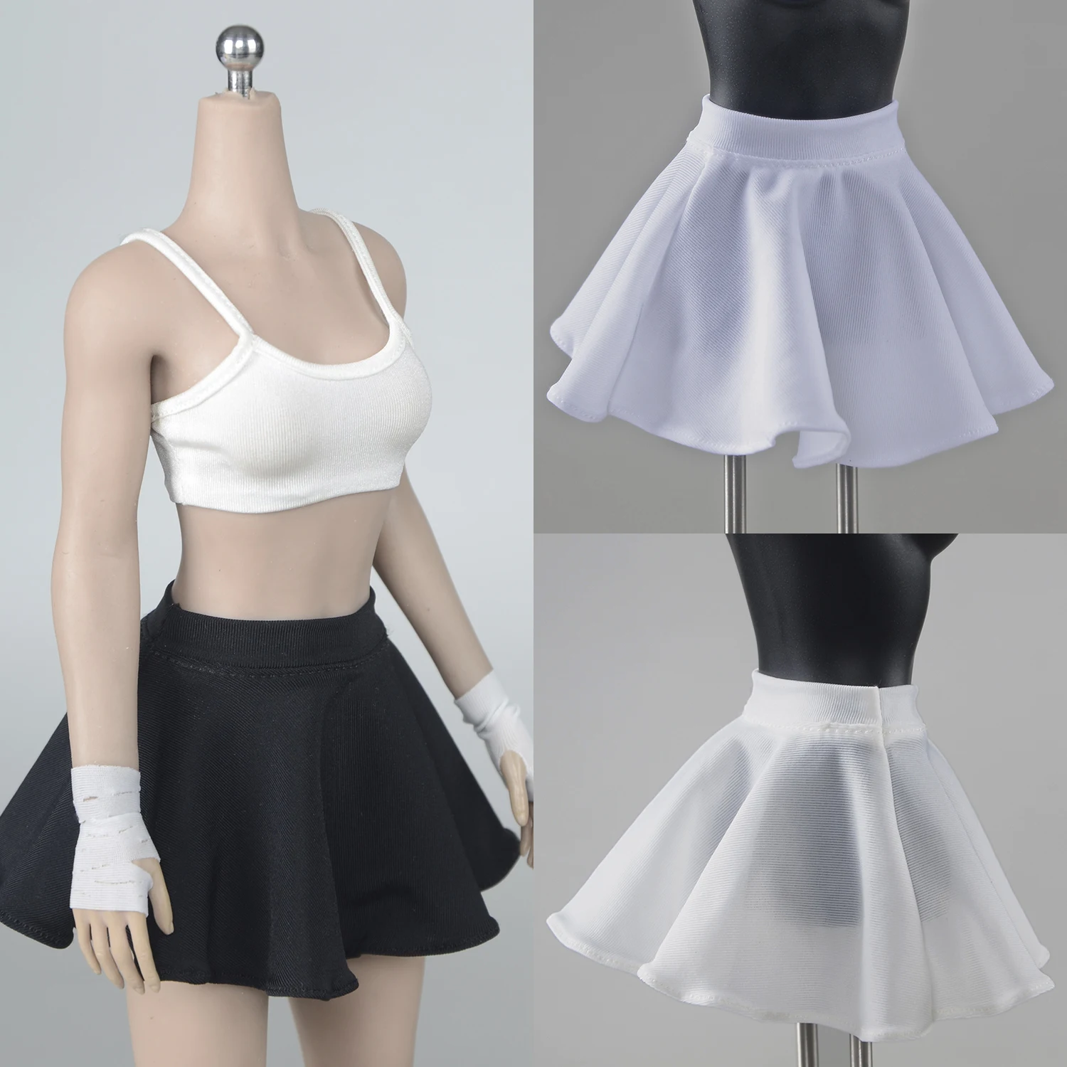 

CHILI TOYS 1/6 Female Soldier Fashion Trendy Elastic Short Skirt Model Accessories Fit 12'' Action Figure Body