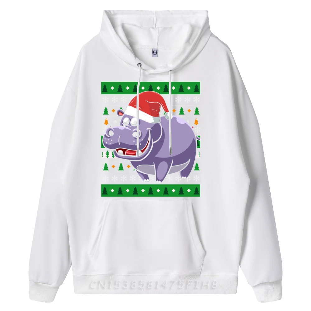 Egypt Animal Hippo Ugly Christmas Fall Clothes Aesthetic Designer Clothes Men Men Christmas Sweater Long Sleeve