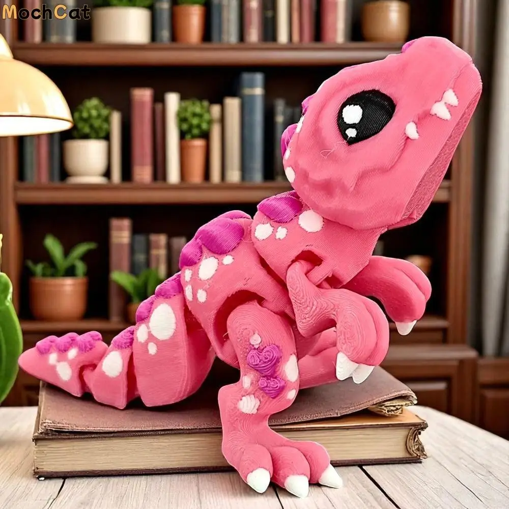 

Movable Joints 3D Printed Dragon Model Figurine Realistic 3D Rotatable Articulated Dragon Cartoon Handicraft