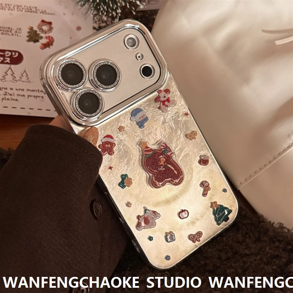 capa-de-celular-com-design-3d-estereo-de-boneco-de-gengibre-e-alca-para-Arvore-de-natal-ivel-com-iphone-5-e-7-pro-max