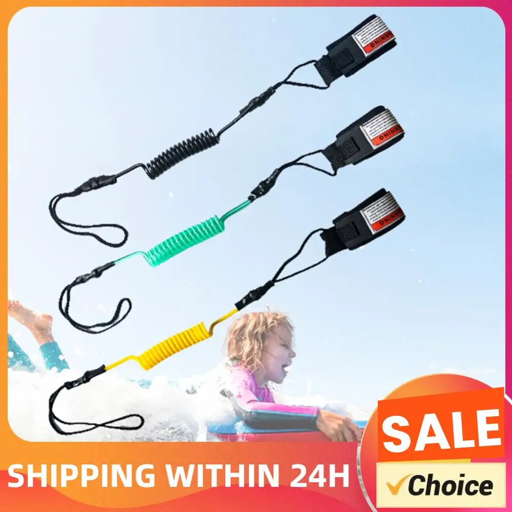 Premium Coiled Wrist Surf Leash Stay  Board Ankle Strap Paddleboard Ankle Leash Surfing Accessories