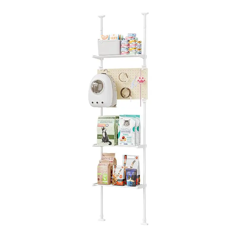 

Cat food dog food shelf sky high hole board
