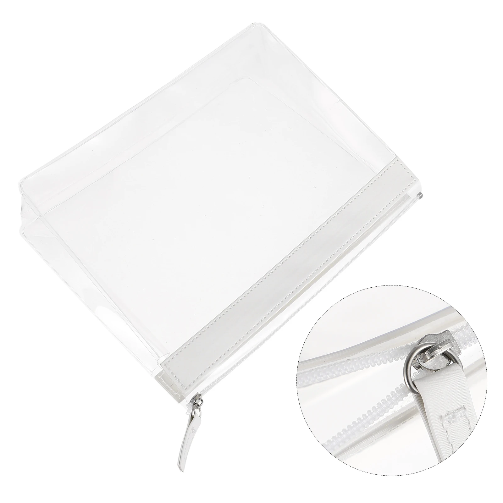 

Transparent Plastic Bag Travel Makeup Brush Holder Tote ganizer Waterproof Zipper Pouch Storage Daily Use Gifts