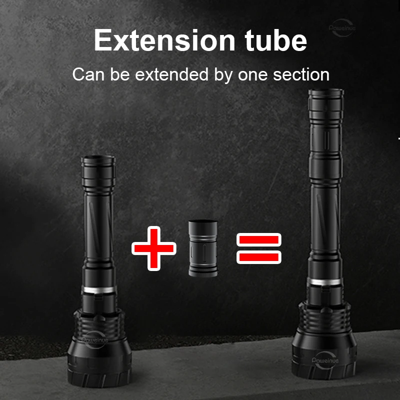 High Power Diving Flashlight 3×XHP360 IPX8 Waterproof Rating Professional Diving Light Detachable Scuba Lamp Amphibious Lantern