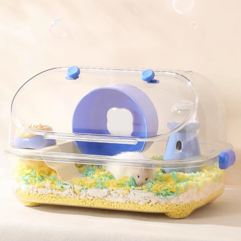 Golden Hamster Cage Breathable Transparent Hamster Breeding Cage Large Space Multifunctional Small Pet House Small Pet Hideout