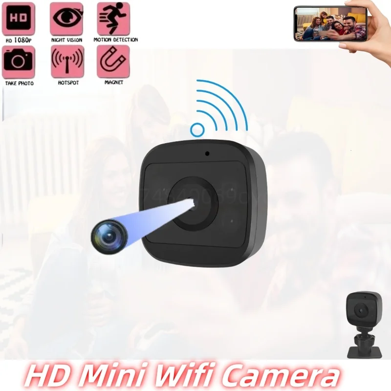 

720P HD Mini Wifi Camera Security Night Vision Video Recorder Motion Detection Micro Camcorder Magnet Smart Home Remote Monitor