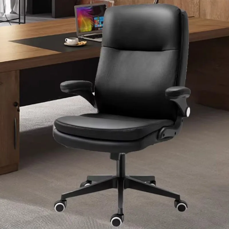 

Офисное кресло с низкой спинкой для гостиной, кабинета, спальни, столовой, библиотеки, мобильное, с подлокотниками, мебель для офиса и дома