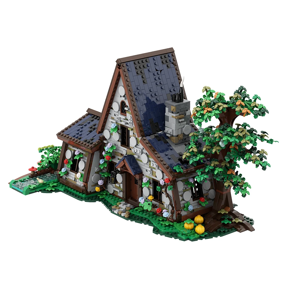 MOC The Dark Forest Magic Witchs House Building Block set Forest Architecture DIY Education Brick Toys For Children BirthdayGift