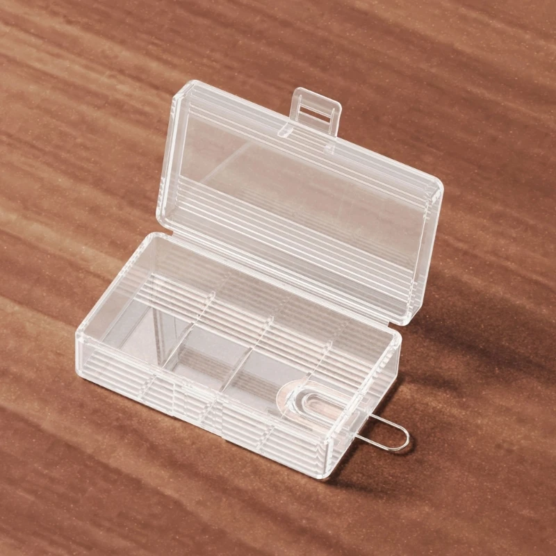 2 Slot 21700 Battery Storage Case Plastic Battery Container For 2pc 21700 Batteries Clear Battery Protective Case