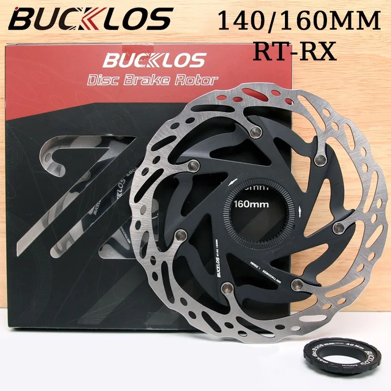 

BUCKLOS RT-RX Disc Brake Rotor 160mm 140mm Road Mountain Bike Centerlock Rotor Bicycle Center Lock Rotor for Shimano for Sram