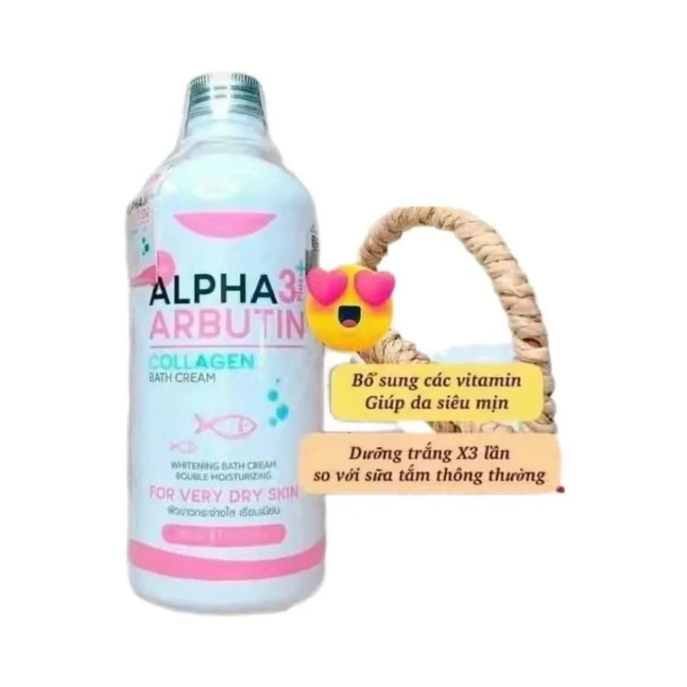 SỮA TẮM DƯỠNG TRẮNG DA Alpha Arbutin 3+ Plus Collagen, trắng hồi và săn chắc hơn. Ngăn chặn Phục đen sạm và không đều màu