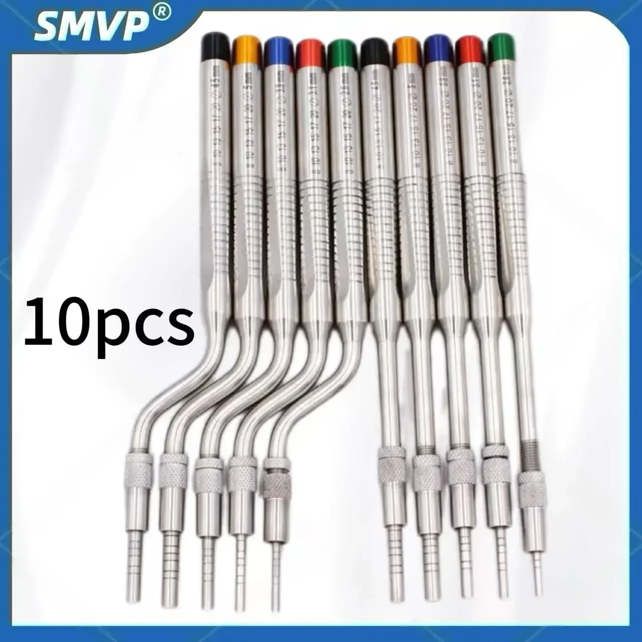 

5 Piece Dental Implant Osteotome Instruments Dental tooth extraction tool maxillary Sinus Lift Bended straight