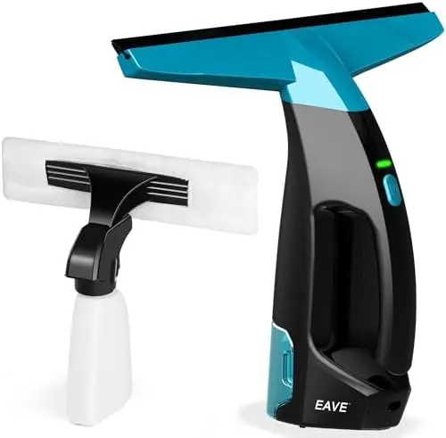 

Rechargeable Window Vacuum with 11" Blade & 200ml Tank – Cordless Cleaner for Windows, Mirrors, Showers