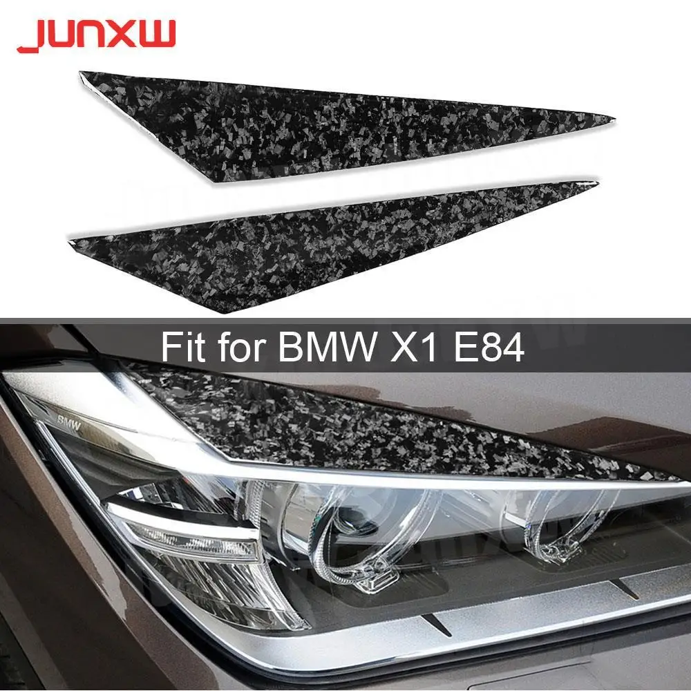 

Carbon Fiber Front Lamp Eyebrow Headlight Covers for BMW X1 E84 2009-2014 Car Front Lamp Eyelids