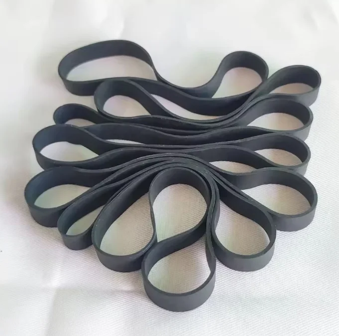 Flat Length 14cm Black Elastic Rubber Band Heavy Duty Strong Large Industrial Packing Tie