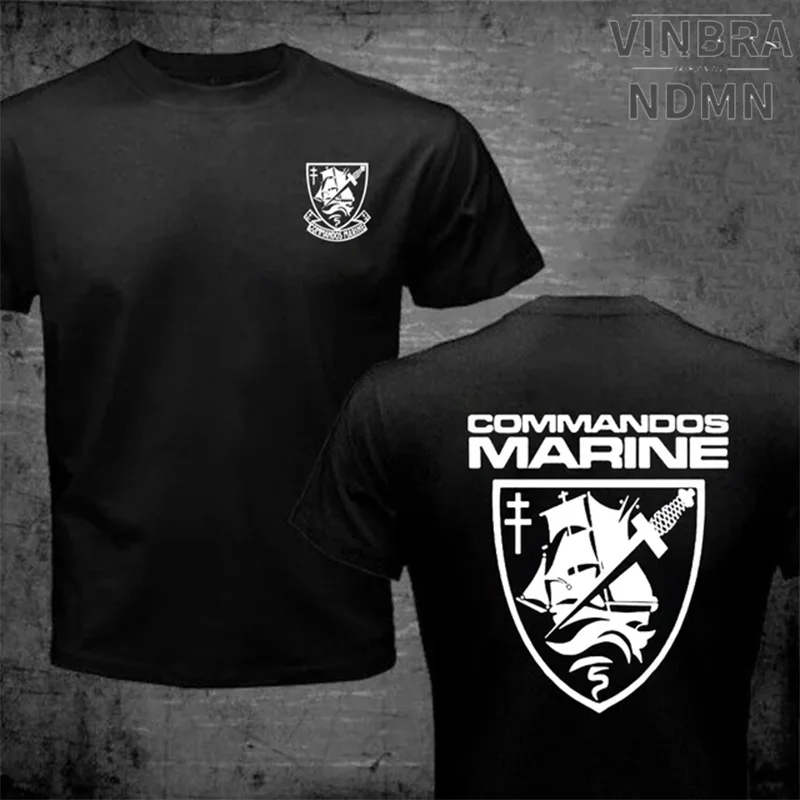 Funny T Shirt Men Military French Marines Special Operation Forces Commandos Marine T Shirts Men Casual T-Shirt Hombre Camisetas