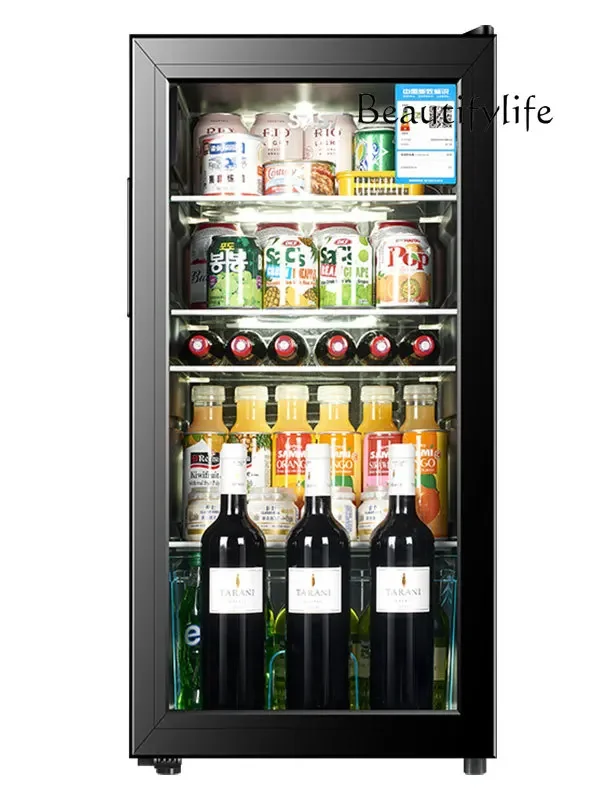 

Household fresh-keeping cabinet small mini refrigerator red wine beverage display cabinet