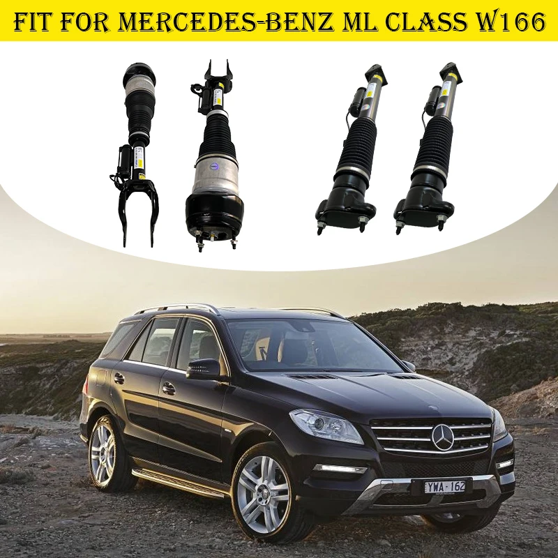 4PCS Full Set W166 Front And Rear Air Shock Absorber With ADS For Mercedes Benz ML Class W166 1663201313 1663201413 1663200930