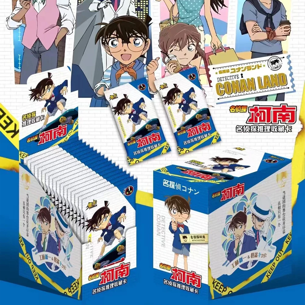 Detective Conan Kudo Shinichi Card para crianças, mistério suspense, cartão periférico, Fan Blind Box, presentes de brinquedo infantil, mais