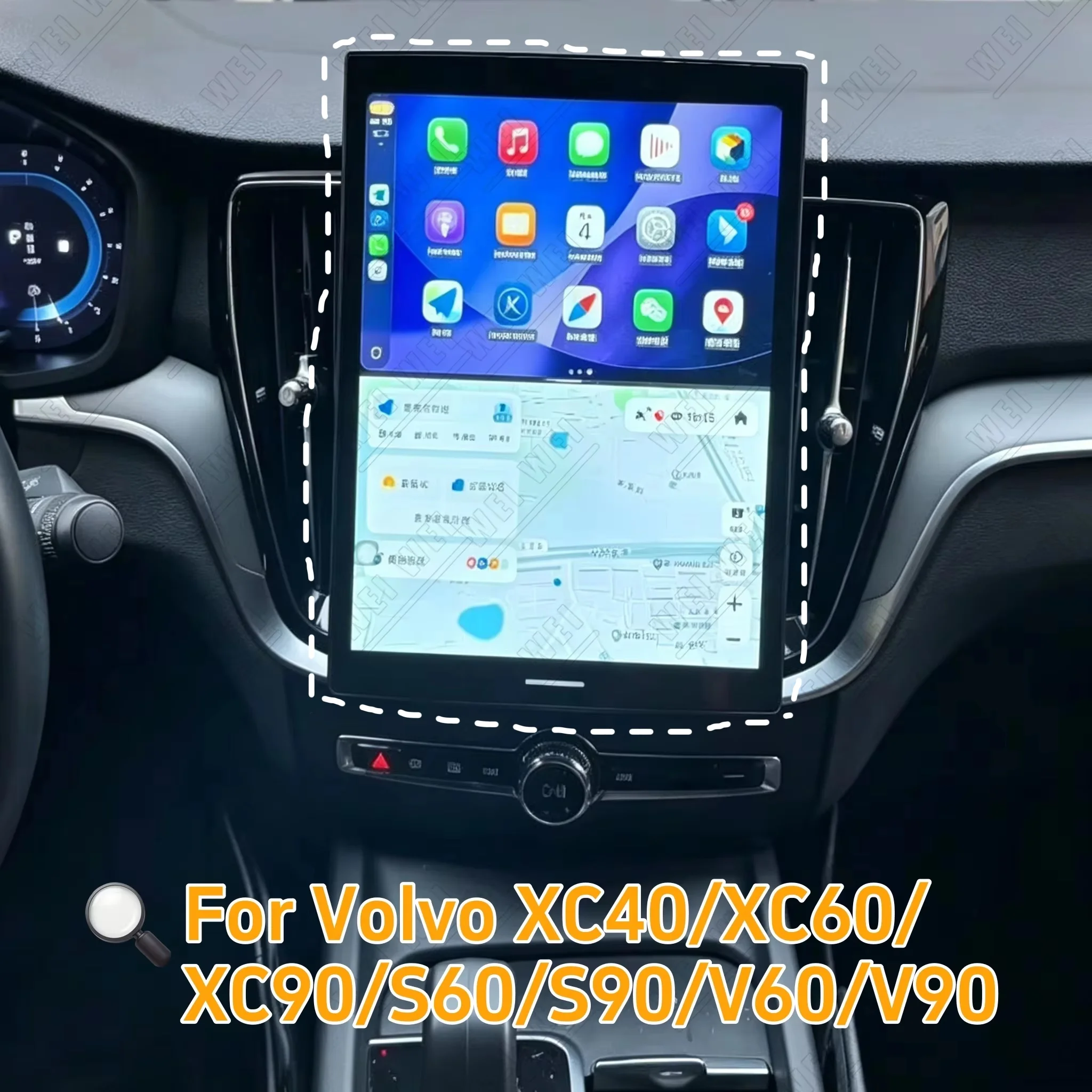 Android Android CarPlay radio For 12.1 inch Volvo XC40/XC60/XC90/S60/S90/V60/V90 touch screen with GPS smart features multimedia player - Aliexpress Deal