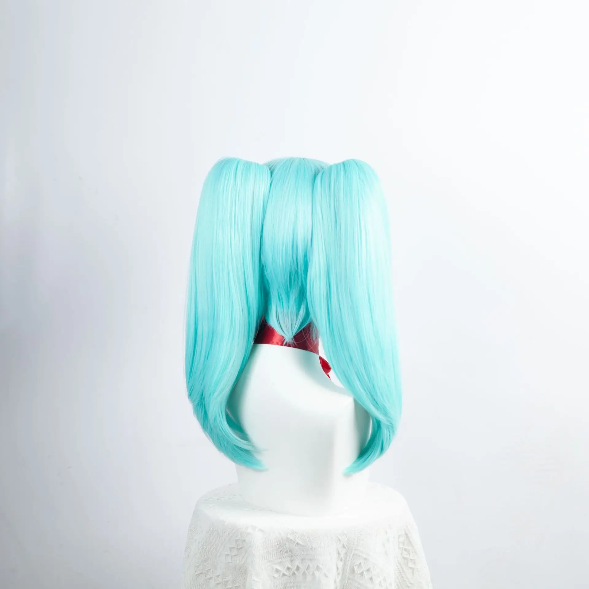 Cyberpunk: Parrucca cosplay Edgerunner Rebecca, parrucca cosplay a mano da corsa con doppia coda di cavallo