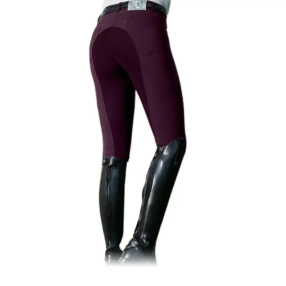 Pantalones de equitación para mujer, pantalones elásticos informales a la moda, mallas de ciclismo, pantalones ecuestres, pantalones ajustados de carreras de caballos