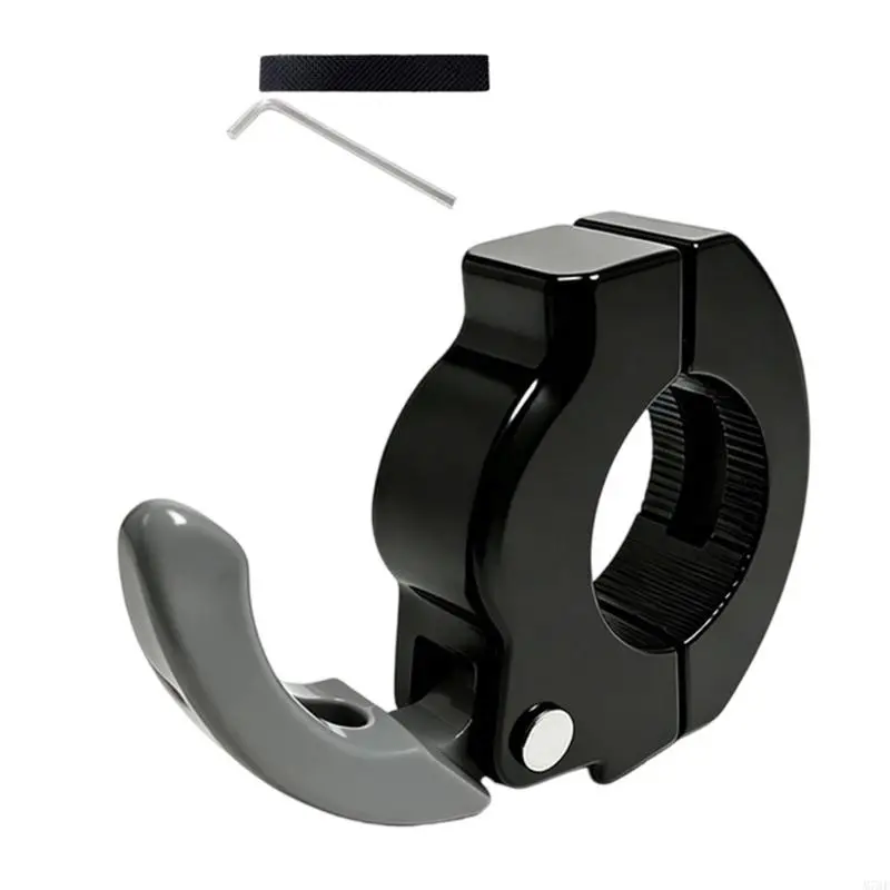 M76E Aluminium-Klemmhaken zum Aufhängen von Lenkern für Taschen und Helme auf Kurztrips – Detail 9