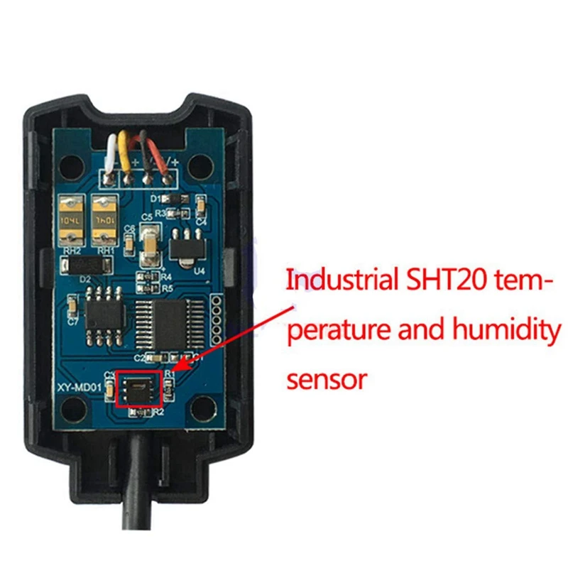 Módulo de Sensor de humedad y temperatura, transmisor de alta precisión para Modbus, RS485 SHT20, 2 unidades