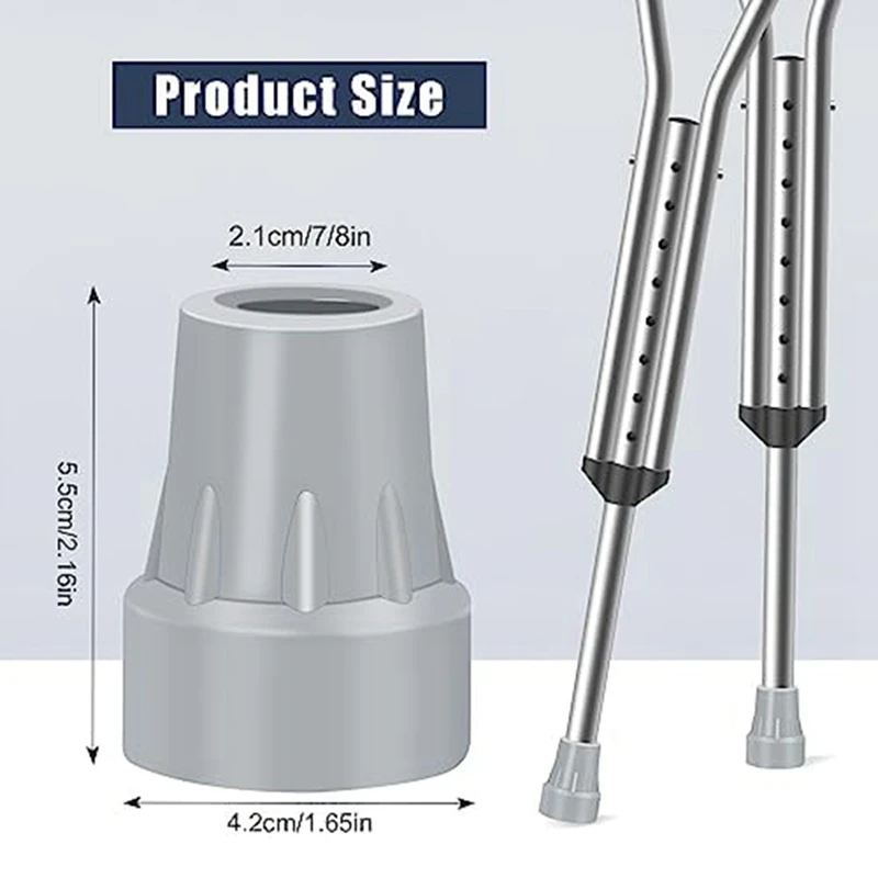 Krukpunten, 7/8Inch Zware Antislip Rubberen Rietuiteinden, Vervangende Rieten Voetkappen, Krukbeschermers, 6 Stuks