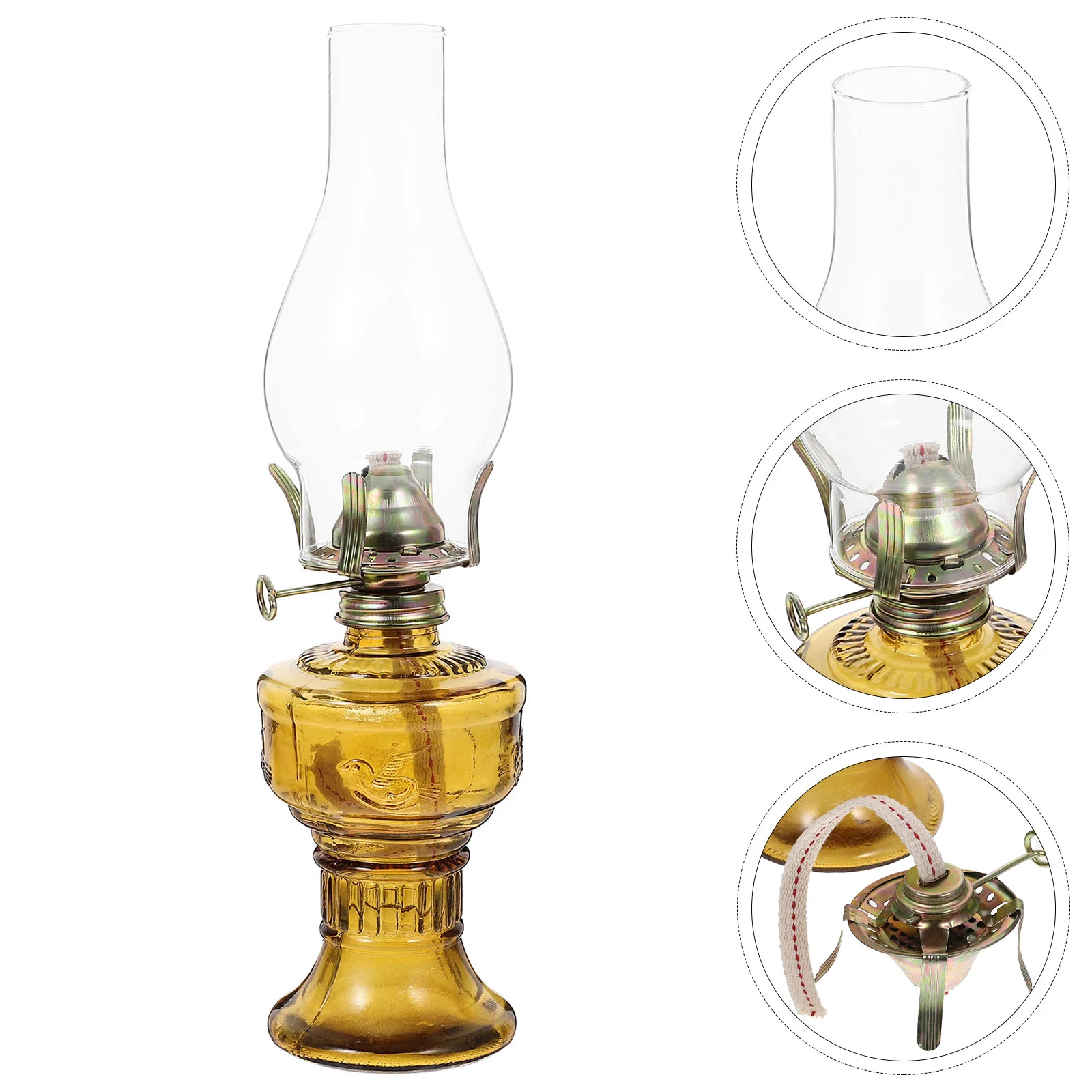 

Lampy naftowe Latarnie Lampy naftowe do użytku w pomieszczeniach Dekoracja stołu ze szkła w stylu vintage