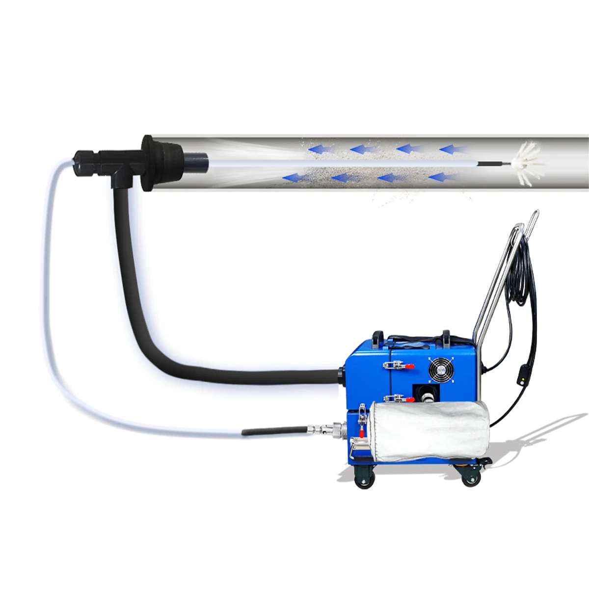 

Residential Duct Cleaning Machine air Conditioner Duct Cleaning Vacuum Brush 50-300mm