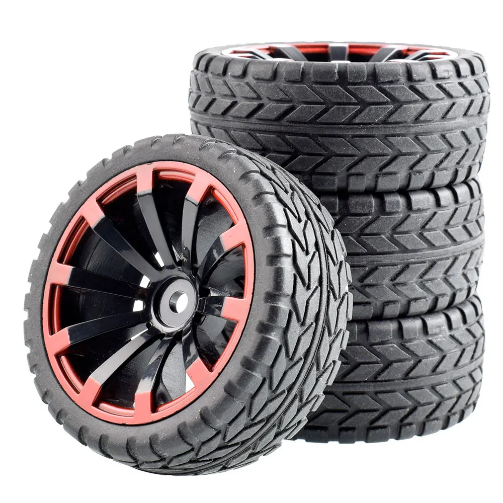 RC model 1:10 flat running tires HSP 94123 motorhome road racing tires super soft and strong grip D4D3