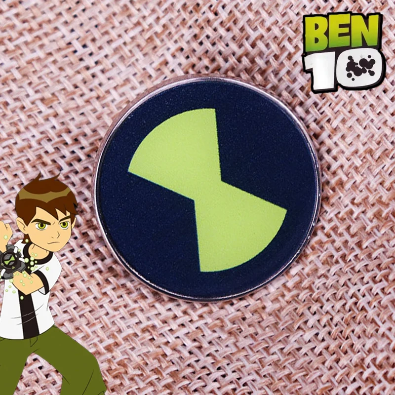 Anime Ben 10 Omnitrix Cosplay Brooch Unisex Enamel Badge Fashion Badge Punk Goth Corsage Pin Jewelry Backpack Accessories