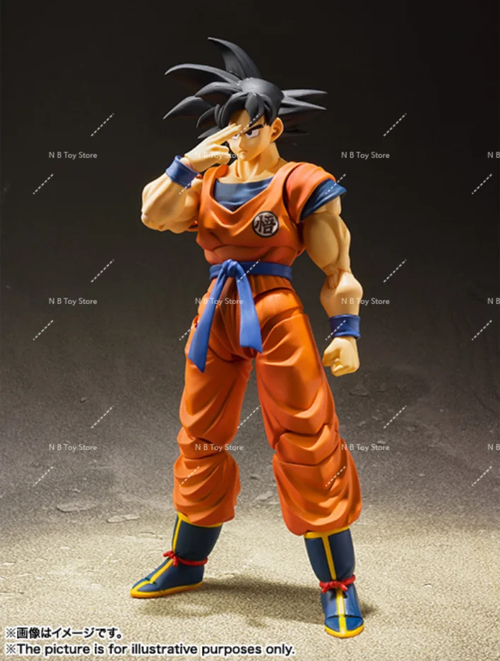 

In Stock Original Bandai Dragon Ball Z SHF Son Goku 2.0 S.H. Figuarts A Saiyan Raised on Earth Model Action Figure Toys