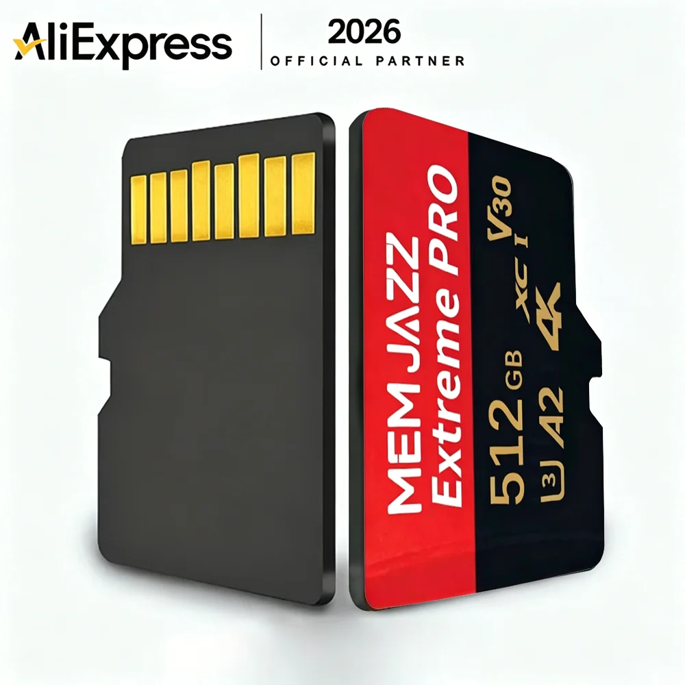 SD Card High-Speed Memory Card 64GB 128GB 256GB 512GB  Micro TF SD U3 V30 A2 Class 10 for Smartphone File Storage 4K Video