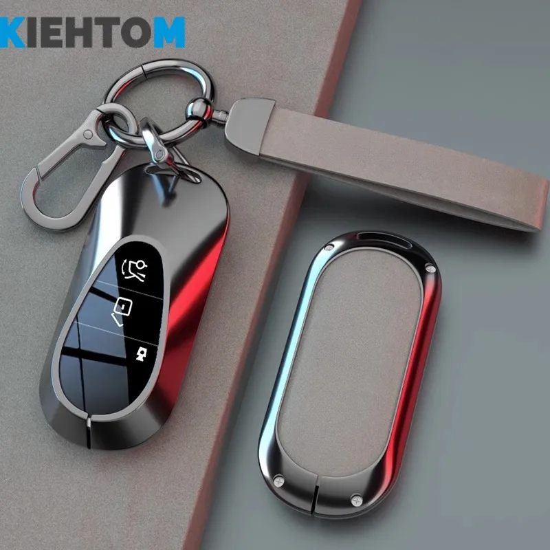 Car Key Cover Use For Mercedes-Benz E300l E-Class C-Class C260l C200l A200l Glc300l Gla200 Key Shell Buckle