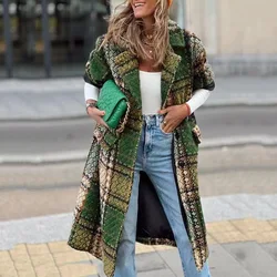 Korean Tassel Women Casual Loose Woolen Coat Elegant and Chic Tweed Top Outerwear Short Overcoat Vintage Premium Female Warm Top