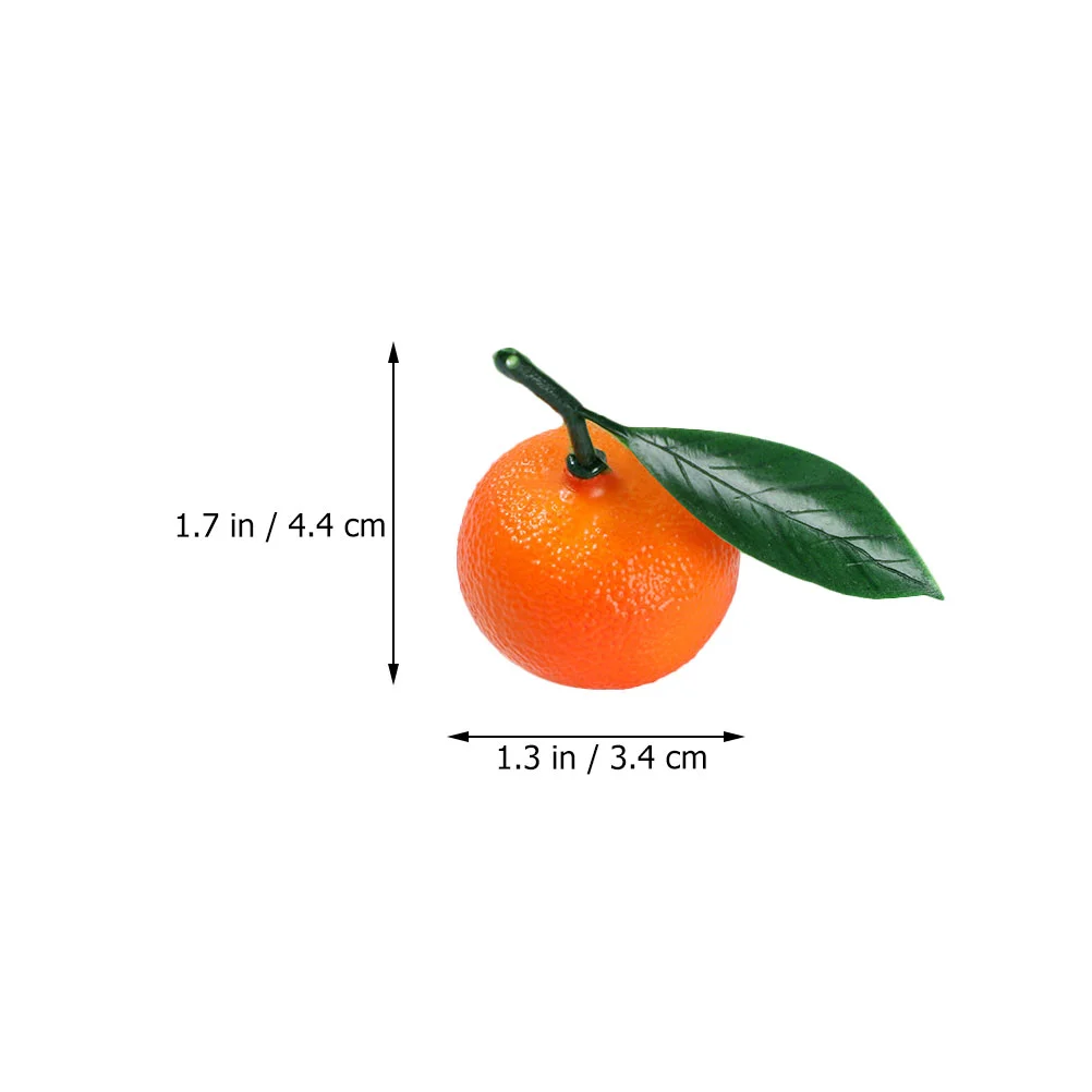 10 Pcs Faux Oranges Simulated Artificial Fruits Fake Vegetable Simulation Model Foam Pvc Decorative Accessories For Home