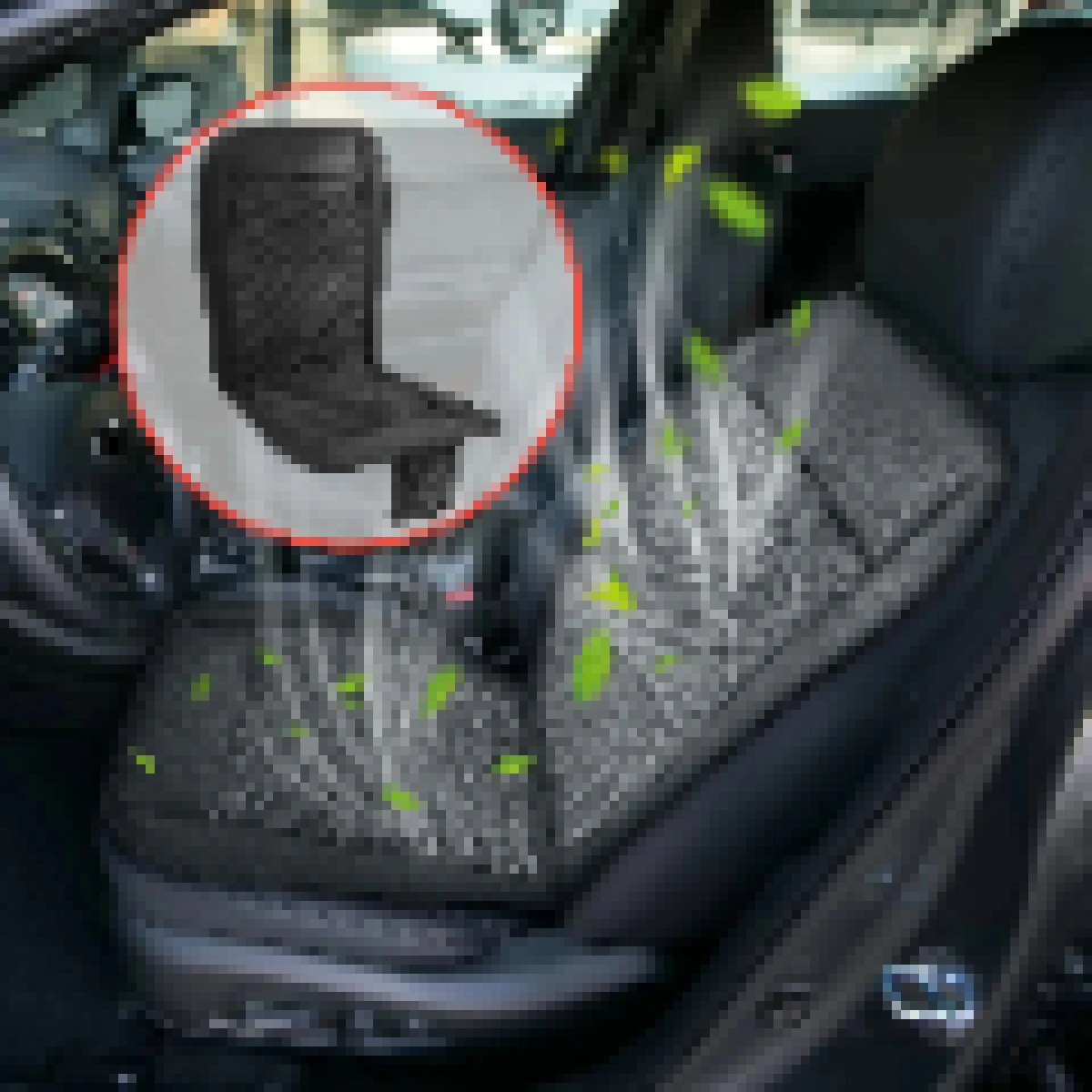 12V Car Cooling Seat Cushion 2 Speed High Low Ventilated Air Fan Summer Cool Massage Air Conditioned Seat Pad