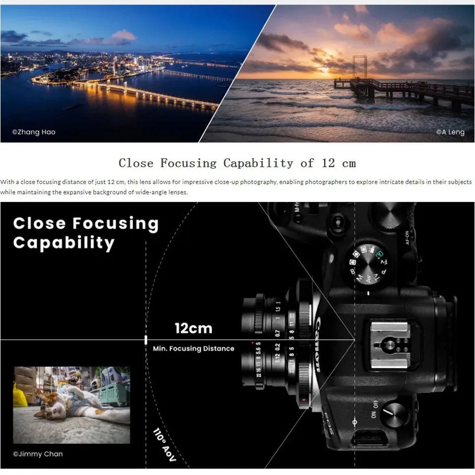 Laowa Venus Optics Full Frame 15mm F5.0 lente de galleta lente de enfoque Manual de ángulo ultraancho para Sony A7S Nikon Z50 Canon R6 Leica M11