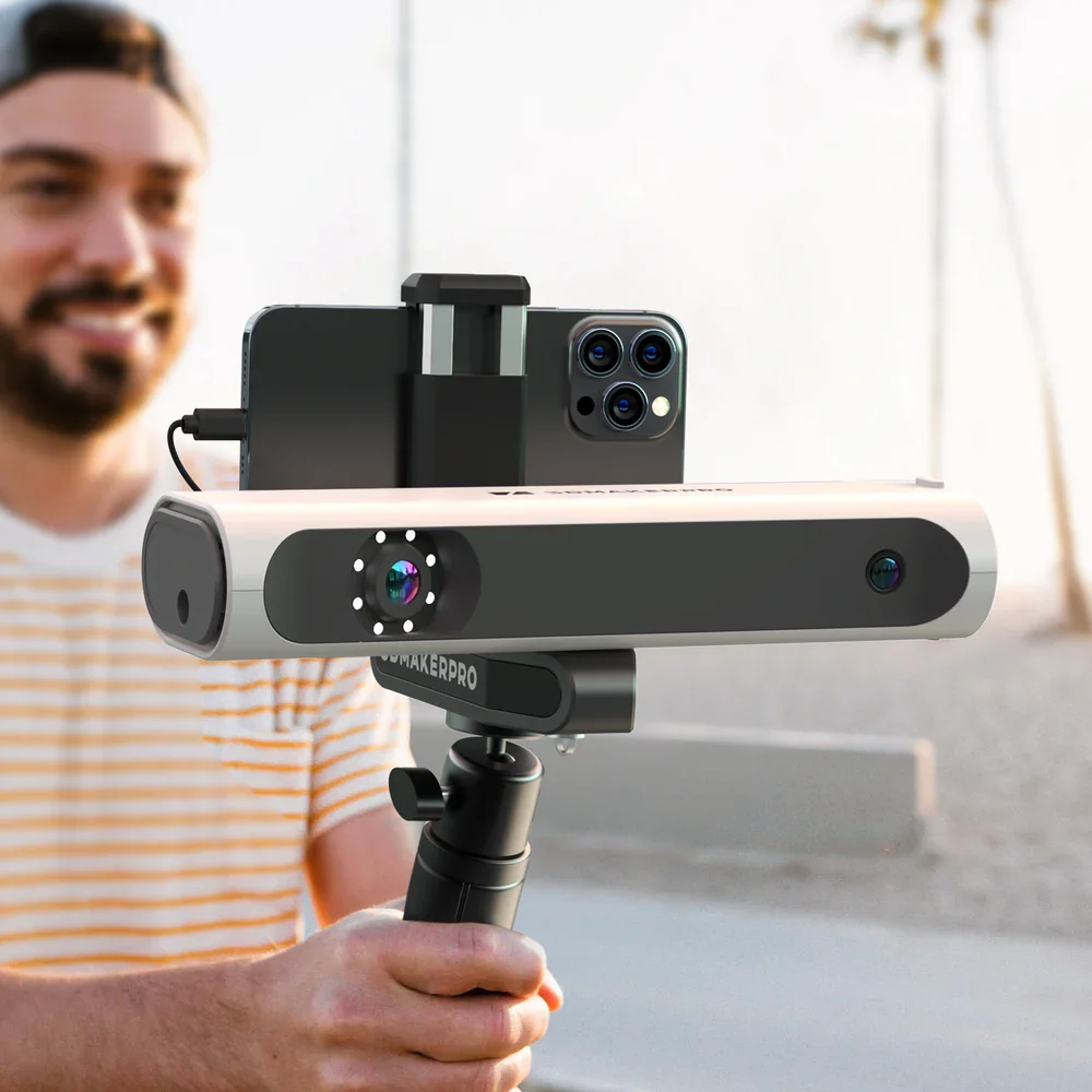 3DMakerpro Lynx Handheld 3D Scanner 0.1mm High Accuracy Marker-Free Visual Tracking 10FPS Fast Scan for 3D Printing Industrial
